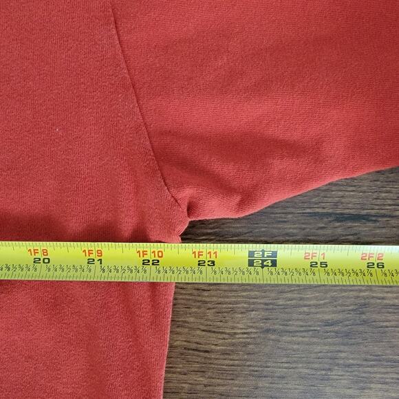 Columbia Henley Fall Orange Sz L Tall Midweight Casual Workstyle 100% Cotton - Picture 6 of 9